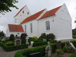 Vejlby, Egeskov Kirche, romanische Dorfkirche, erbaut im 11.