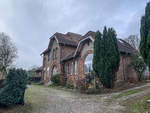 Ehemalige Bahnhof in Rinkens (deutsch: Rinkenis) an der Flensburger Frde.