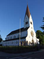 Vejle, Vor Frelser Kirke, erbaut von 1904 bis 1907 durch Valdemar Koch und  Johannes Magdahl Nielsen (06.06.2018)