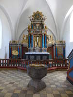 Engum, Rokoko Altar von 1759 in der Ev.