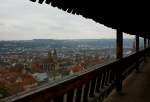 Aussicht von der  Burg , die eigentlich eine Festung zur Verteidigung der Stadt war, auf Esslingen.