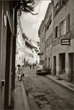 Rheingasse stadtauswrts in Konstanz etwa Anfang der 70er Jahre.