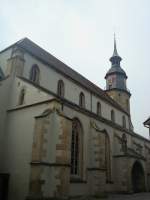 Vaihingen an der Enz, die evang.Stadtkirche entstand 1697-1701, Okt.2010