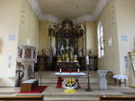 Oberlauda, barocker Hochaltar in der Pfarrkirche St.