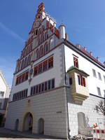 Bad Waldsee, altes Rathaus, erbaut 1426 vom damaligen Brgermeister Ulrich Kuderer (28.03.2021)
