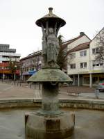 Brunnen am Marktplatz von Trossingen (16.02.2014)