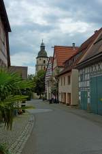 Rosenfeld im Zollernalbkreis, die 1255 erstmals urkundlich erwhnte Kleinstadt war im Mittelalter dank ihrer strategisch gnstigen Lage die viertgrte Festung in Wrttemberg, Juli 2011