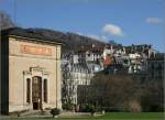 Baden-Baden: Blick an der Trinkhalle vorbei auf die Altstadt.