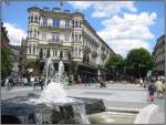 Die Innenstadt von Baden-Baden am Leopoldsplatz.