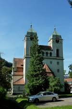 Lichtenthal, die 1907 eingeweihte, evangelische Lutherkirche, der Ort wurde 1909 zu Baden-Baden eingemeindet, Sept.2011