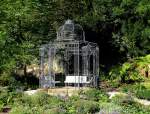 Baden-Baden, schmiedeeiserner Gartenpavillon im Kurgarten, Sept.2015