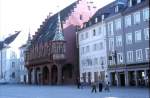 Alte Aufnahme vom Mnsterplatz in Freiburg/Breisgau.