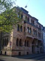 Freiburg im Breisgau,  Verwaltungsbau des Erzbistums Freiburg,  1903-06 erbaut im spätromanischen Stil,  April 2010