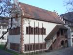 Freiburg im Breisgau,  die Gerichtslaube, ltestes Rathaus der Stadt,erbaut vor 1303,  1498 fand hier ein Reichstag statt, 1944 zerbombt,  1975-79 wieder aufgebaut,  April 2010