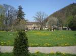 Freiburg im Breisgau,  Schlo und Park Ebnet im gleichnamigen Stadtteil,  1748 nach Plnen von Joh.Jacob Fechter errichtet,  im Privatbesitz,hier finden Konzerte und Veranstaltungen statt,  April 2010