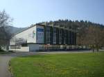 Freiburg im Breisgau,  die alte Stadthalle von 1955, damals in nur 132 Tagen erbaut,  steht unter Denkmalschutz, beherbergt z.Z.die  Unibibliothek,  April 2010