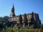 Freiburg im Breisgau,   die katholische Pfarrkirche St.Georg im Stadtteil St.Georgen, 1866-69 erbaut im Stil des romantischen Historismus, der sptere Papst Pius XII war 1929 hier zu Besuch, Sept.2010