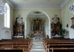 Freiburg im Breisgau, der Innenraum der St.Peter und Paul-Kirche in Kappel, Juni 2011