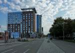 Freiburg im Breisgau, Blick in die Bismarckallee, links die Bahnhofszeile mit dem Inter-City-Hotel, Aug.2011