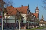 Freiburg im Breisgau, das Lycee Turenne, ehemaliges groherzogliches Lehrerseminar, der Neorenaissancebau wurde 1905-07 errichtet, beherbergt heute verschiedene Schulen, Mrz 2012 