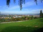 Freiburg, Blick vom Jesuitenschlo am Schnberg auf die Stadt, Okt.2010