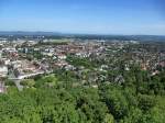 Freiburg, Blick vom Schlobergturm Richtung Nord, Juni 2014