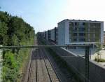 Freiburg, Wohnungsneubauten an der Gterbahn im Stadtteil Haslach, Juni 2014