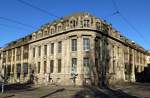 Freiburg, das Dreisameck, am sdlichen Ende der Kaiser-Joseph-Strae, 1905-10 als Bankgebude errichtet, Jan.2015