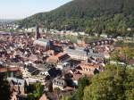 Heidelberg von Schloss aus geknipst am 09.10.10