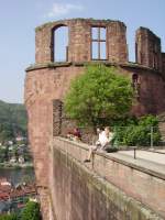 Das Heidelberger Schloss am 16.04.11 