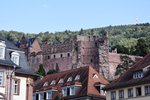 HEIDELBERG, 13.08.2016, Blick vom Marktplatz zum Schloss