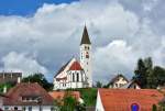 Kirche in Kirchberg an der Iller (stlichstes Gebiet im Landkreis Bieberach) - 18.07.2011