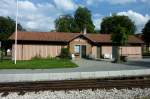 Ochsenhausen, das Museum der Waschfrauen am Bahnhof der chslebahn, Aug.2012