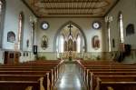 Binzwangen, Blick in die St.Lambertus-Kirche, Aug.2012