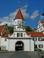 Bad Schussenried, das  Trle , Eingangsbereich zum ehemaligen Kloster, Aug.2012