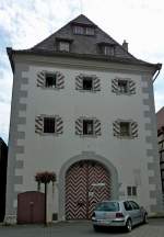 Riedlingen, die Zehntscheuer des Konstanzer Domkapitels, bis 1805 genutzt, erbaut vor 1300, Aug.2012 