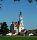 Steinhausen, die Wallfahrtskirche  Unser Lieben Frau , Aug.2012