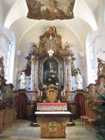 Unlingen, Pfarrkirche Maria Immaculata, Hochaltar von Johann Joseph Christian (23.12.2013)