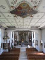 Schemmerhofen, Innenraum der Wallfahrtskirche (07.06.2014)