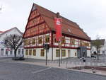 Bad Schussenried, Sparkassengebäude in der Wilhelm Schussen Straße (05.04.2021)