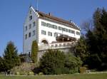 Schloss Ittendorf, erbaut von 1671 bis 1677 durch das Kloster Einsiedeln, dreistckiger Staffelgiebelbau (09.03.2014)