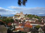 Breisach am Rhein,  Blick vom Eckartsberg auf Stadt und Burgberg mit Mnster,  Okt.2008