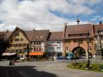 Lffingen am Schwarzwald, Blick zum Maienlnder Tor, Teil der ehemaligen Stadtbefestigung, Sept.2006