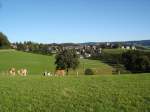 St.Mrgen im Schwarzwald, Blick auf den Ort, Aug.2006