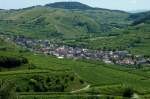 Oberbergen im Kaiserstuhl, der etwa 1000 Einwohner zhlende bekannte Winzerort wurde 972 urkundlich das 1.Mal erwhnt, Juli 2011