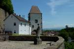 Breisach, Blick zum Hagenbachturm, Juli 2012