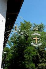 Hugstetten, Gasthof  Rotes Kreuz  seit 1827, Aug.2012