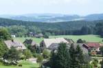 Blick von der Saiger Hhe auf das kleine  rtchen  SAIG, Pension Alpenblick am 13.08.2013 ( http://www.sbo.de/lenzkirch/saig.htm )  