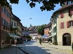 Staufen im Breisgau, Blick in die geschftige Hauptstrae, Juni 2014