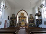 Umkirch, barocker Innenraum der Pfarrkirche Maria Himmelfahrt (15.08.2016)